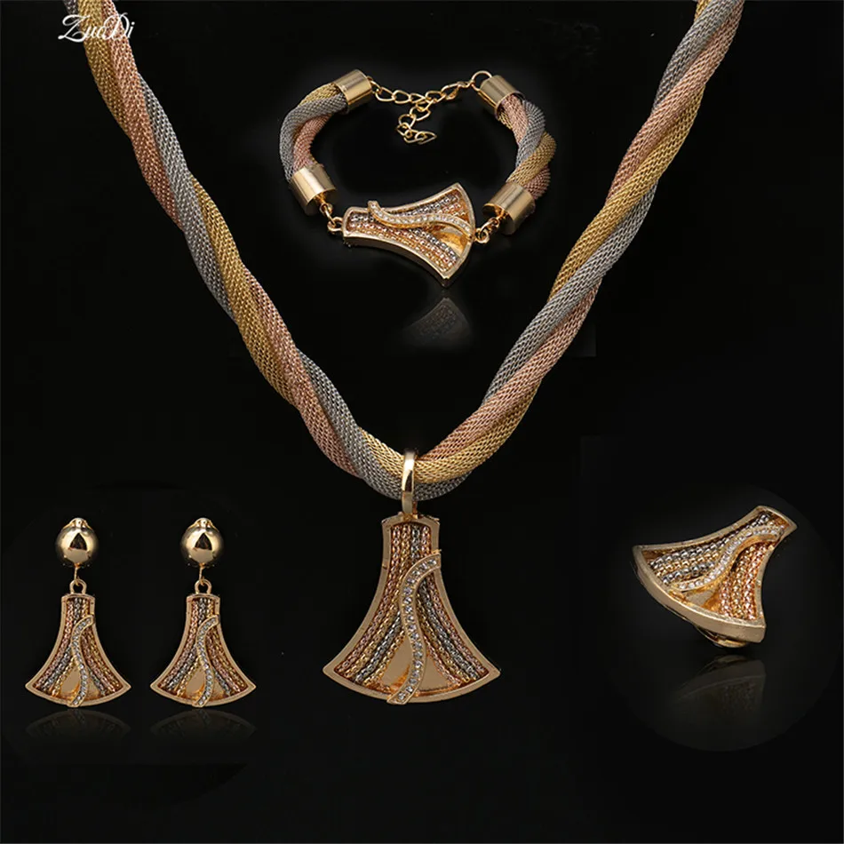 ZuoDi Exquisite Dubai gold colorful Jewelry Set Brand Nigeria woman accessories jewelry set Wholesale statement jewelry set
ZuoDi Exquisite Dubai gold colorful Jewelry Set Brand Nigeria woman accessories jewelry set Wholesale statement jewelry set