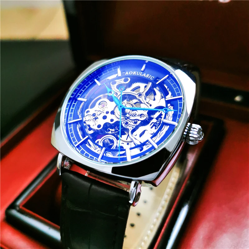 Aokulasic Top Brand Luxury Watch Men Skeleton Automatic Mechanical Watches Waterproof Sports Leather reloj automatico de hombre
Aokulasic Top Brand Luxury Watch Men Skeleton Automatic Mechanical Watches Waterproof Sports Leather reloj automatico de hombre