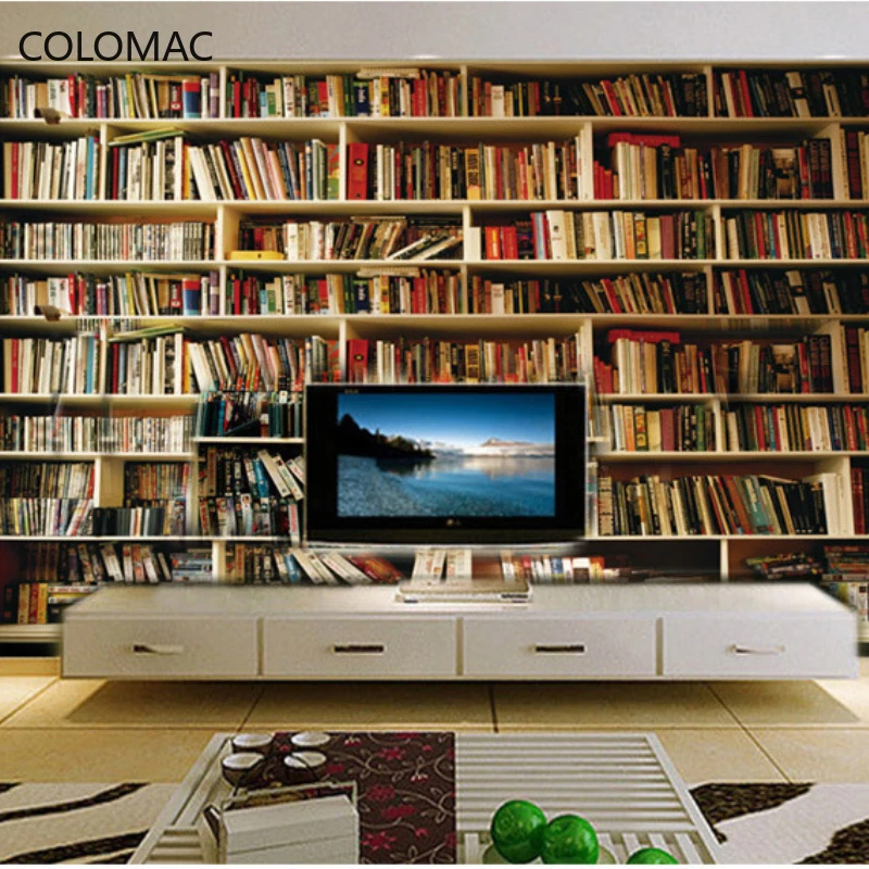 Colomac Custom 3D European Bookshelf Study Room Mural Mural Retro Background Wall Wall Decorations Living Room Dropshipping
Colomac Custom 3D European Bookshelf Study Room Mural Mural Retro Background Wall Wall Decorations Living Room Dropshipping