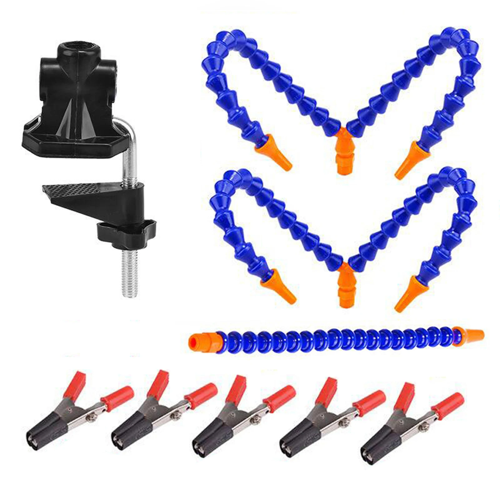 Multifunction 3 Hole 5 Arms Ajustable Clip Simple Welding Platform 5X Magnifier DIY Welding Circuit Board Repairing Utility Tool
Multifunction 3 Hole 5 Arms Ajustable Clip Simple Welding Platform 5X Magnifier DIY Welding Circuit Board Repairing Utility Tool