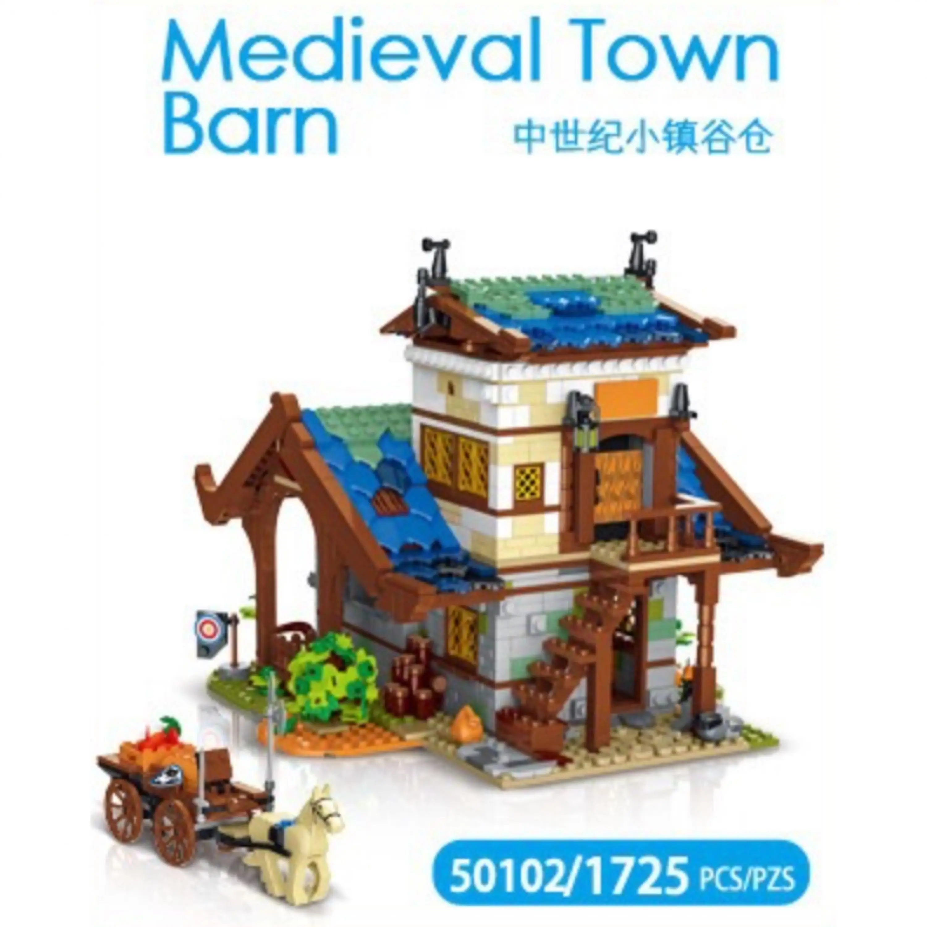 Urge 50102 Ideas The Medieval Town Barn Building Bricks Blocks Moc-22101 21325 City Street View Model Toys For Children Gift
Urge 50102 Ideas The Medieval Town Barn Building Bricks Blocks Moc-22101 21325 City Street View Model Toys For Children Gift