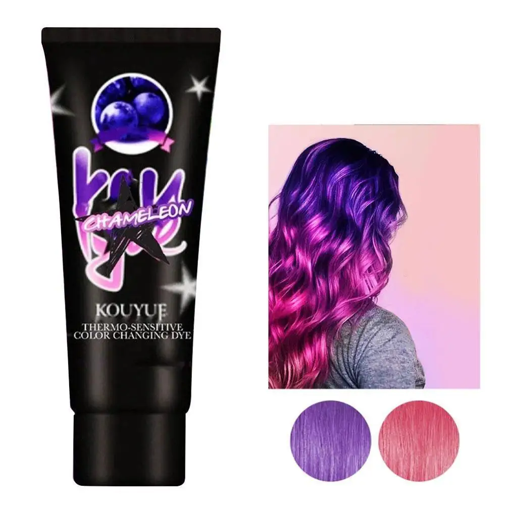 Magical Thermochromic Color Cream grey purple green blue Hair Dye Semi Permanent Paint for hair Styling Tools
Magical Thermochromic Color Cream grey purple green blue Hair Dye Semi Permanent Paint for hair Styling Tools