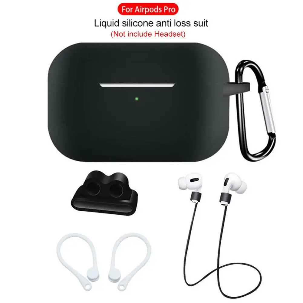 5 in 1 Original Silicone Case for Airpods Pro Protect Case Anti-lost Case Cover Earphone Accessories for Air Pods Pro 3 Fundas 
5 in 1 Original Silicone Case for Airpods Pro Protect Case Anti-lost Case Cover Earphone Accessories for Air Pods Pro 3 Fundas