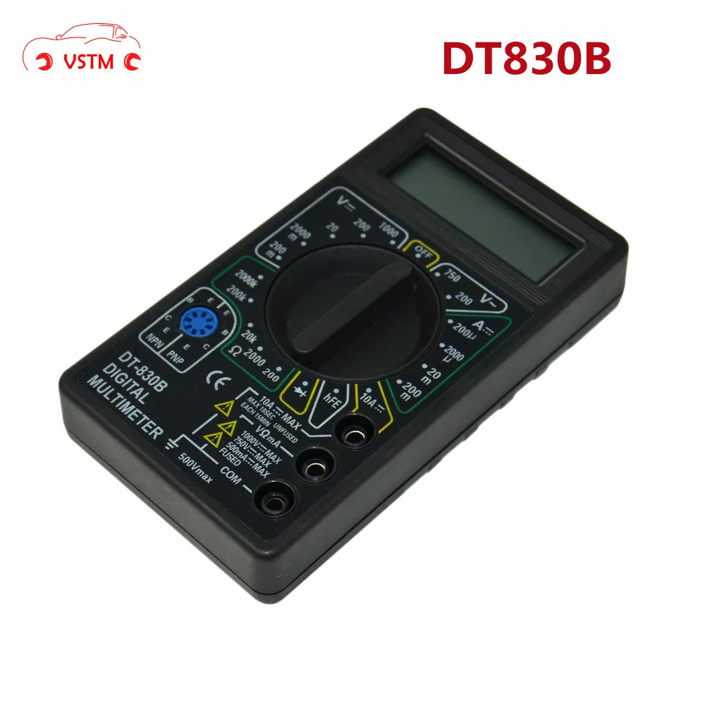 DT830B AC/DC Цифровой мультиметр с ЖК-дисплеем 750 В Вольтметр Амперметр Омметр тестер высокой безопасности Ручной цифровой мультиметр
DT830B AC/DC Цифровой мультиметр с ЖК-дисплеем 750 В Вольтметр Амперметр Омметр тестер высокой безопасности Ручной цифровой мультиметр