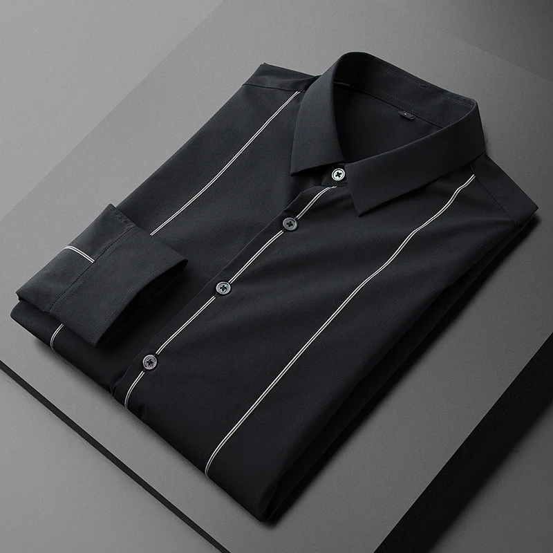 2020 хлопковые рубашки для мальчиков роскошный свитер на сезон весна, в полоску, с длинным рукавом на каждый день, Мужская одежда, рубашки, мод... 
2020 хлопковые рубашки для мальчиков роскошный свитер на сезон весна, в полоску, с длинным рукавом на каждый день, Мужская одежда, рубашки, мод...