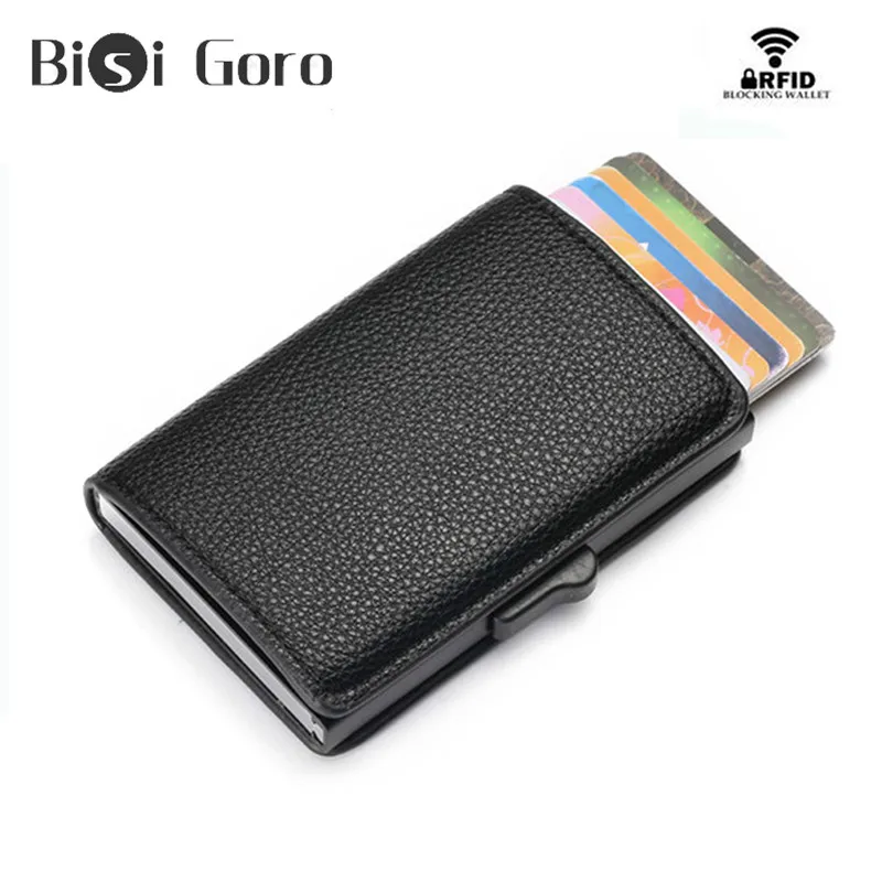 BISI GORO Soft Leather Smart Wallet RFID Blocking Business Credit Card Holder Multifunctional High Quality Money Bag Slim Wallet
BISI GORO Soft Leather Smart Wallet RFID Blocking Business Credit Card Holder Multifunctional High Quality Money Bag Slim Wallet