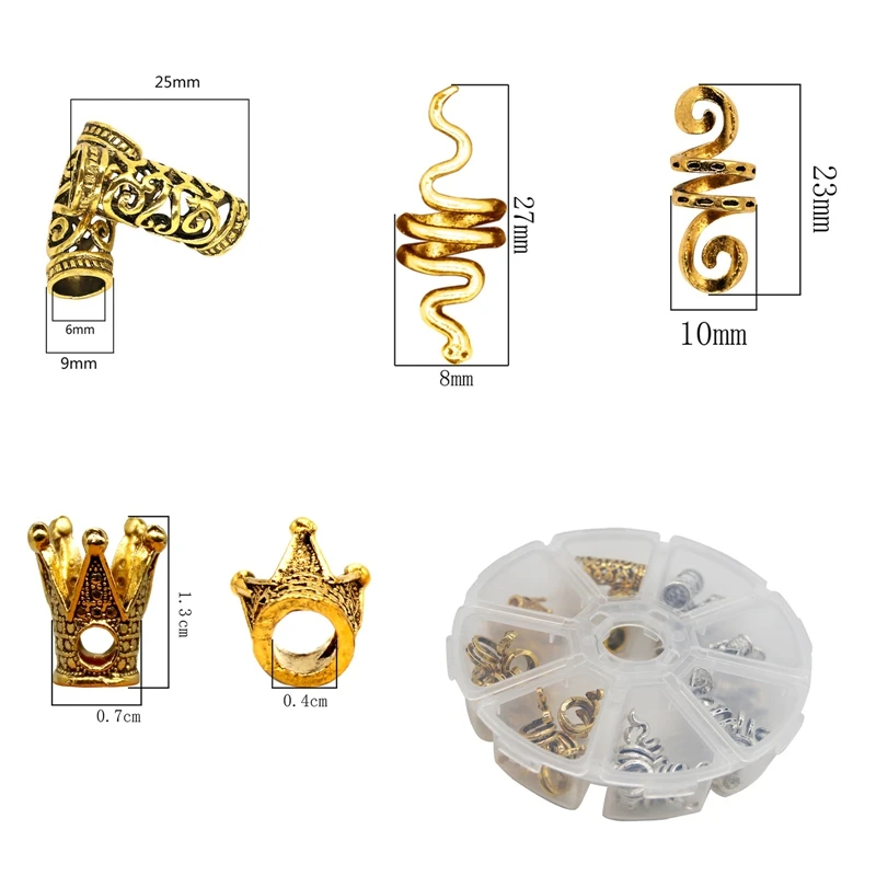 Golden/Silver/Black/Mix Silver Golden Micro Hair Rings Links Dread Braids Dreadlock Beads Adjustable Hair Accessories
Golden/Silver/Black/Mix Silver Golden Micro Hair Rings Links Dread Braids Dreadlock Beads Adjustable Hair Accessories