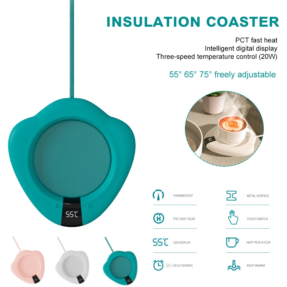 3 Temperature Settings Coffee Mug Warmer for Home Office Desk Use Electric Beverage Warmer Heating Plate for Cocoa Water Milk
3 Temperature Settings Coffee Mug Warmer for Home Office Desk Use Electric Beverage Warmer Heating Plate for Cocoa Water Milk