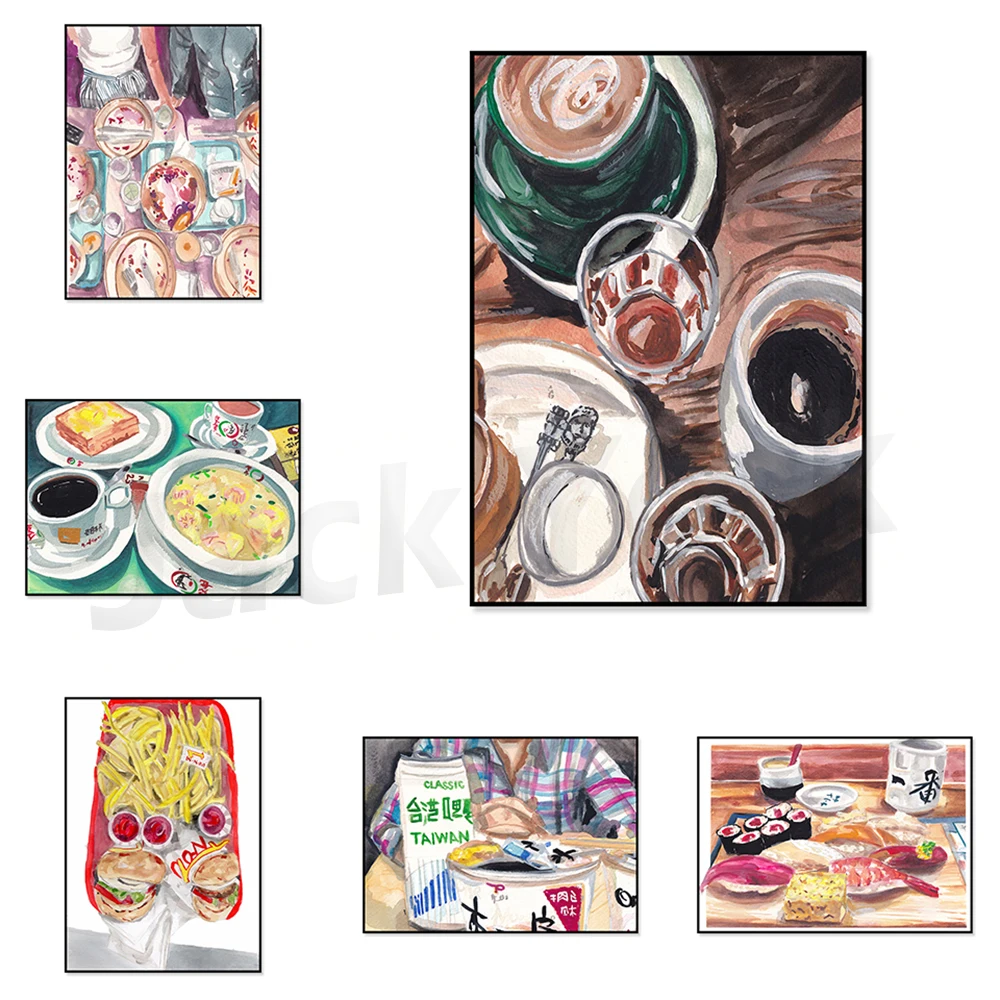 Hong Kong Breakfast Wall Art - Noodle Bowl Art Print - Sushi Art Print- Wall Decor - Gift for Foodies
Hong Kong Breakfast Wall Art - Noodle Bowl Art Print - Sushi Art Print- Wall Decor - Gift for Foodies