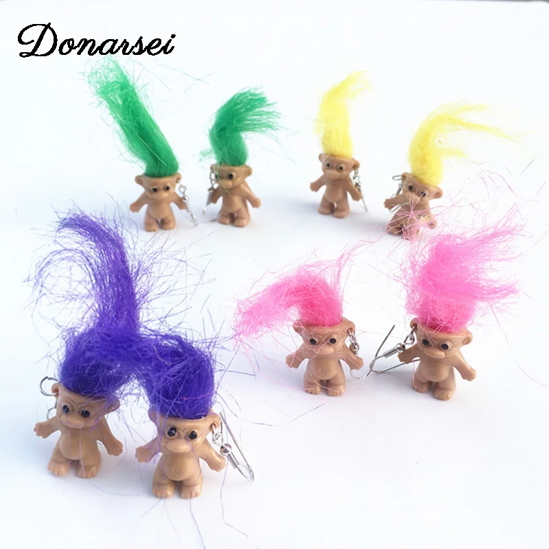 Donarsei Vintage Handmade Ugly Baby Doll Drop Earrings For Women Cute Colorful Long Hair Doll Cartoon Dangle Earrings Party 
Donarsei Vintage Handmade Ugly Baby Doll Drop Earrings For Women Cute Colorful Long Hair Doll Cartoon Dangle Earrings Party