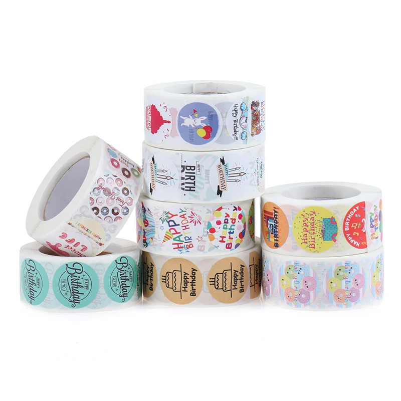 500pcs/Roll 1 Inch Birthday Party Stickers Happy Birthday Adhesive Sticker Gift Labels DIY Gifts Decoration Sealing Sticker
500pcs/Roll 1 Inch Birthday Party Stickers Happy Birthday Adhesive Sticker Gift Labels DIY Gifts Decoration Sealing Sticker
