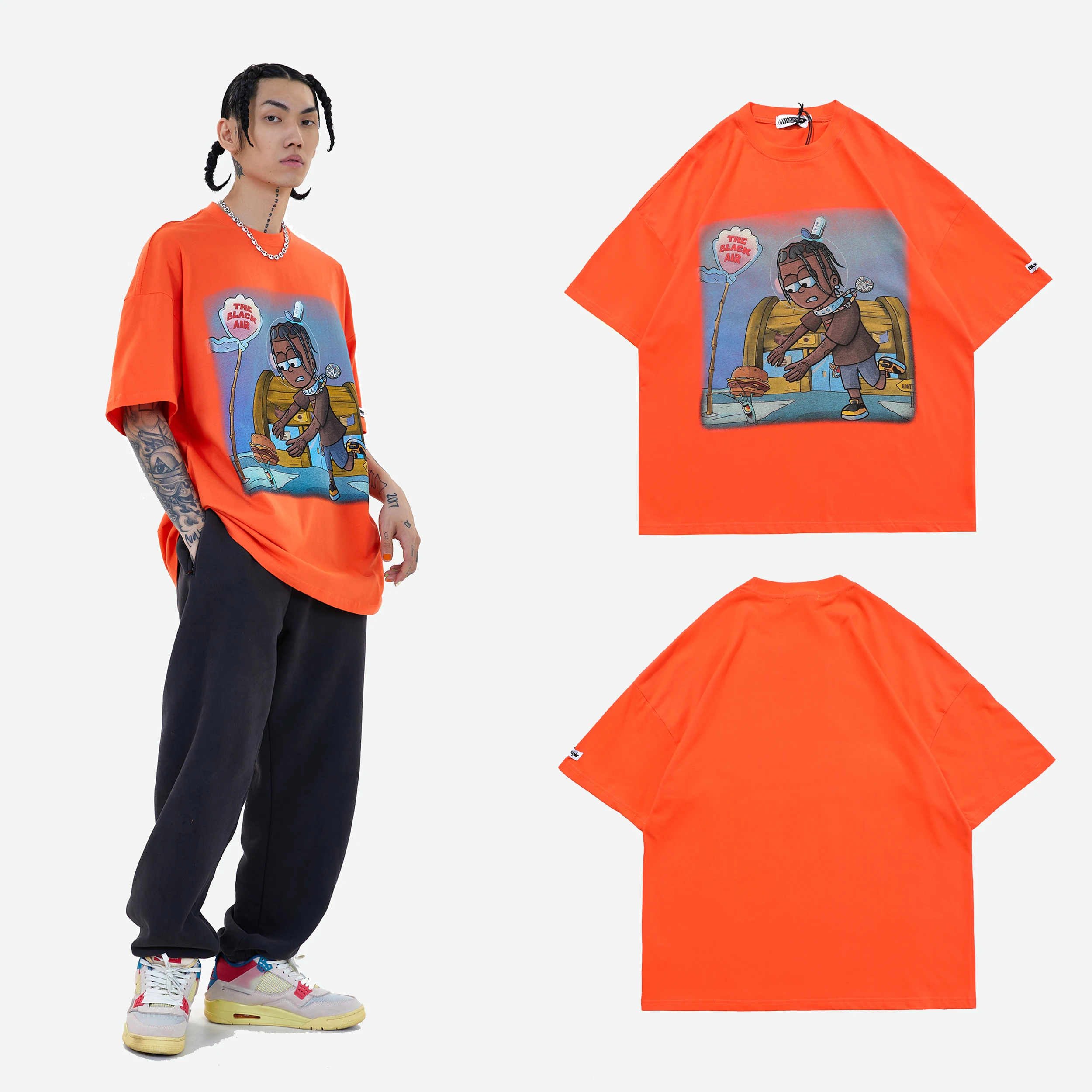 Western Style Funny Cartoon Print Short Sleeve T-shirt Hip Hop Oversized Men's Trendy Top Tees tshirt Lover Summer Couple Dress
Western Style Funny Cartoon Print Short Sleeve T-shirt Hip Hop Oversized Men's Trendy Top Tees tshirt Lover Summer Couple Dress