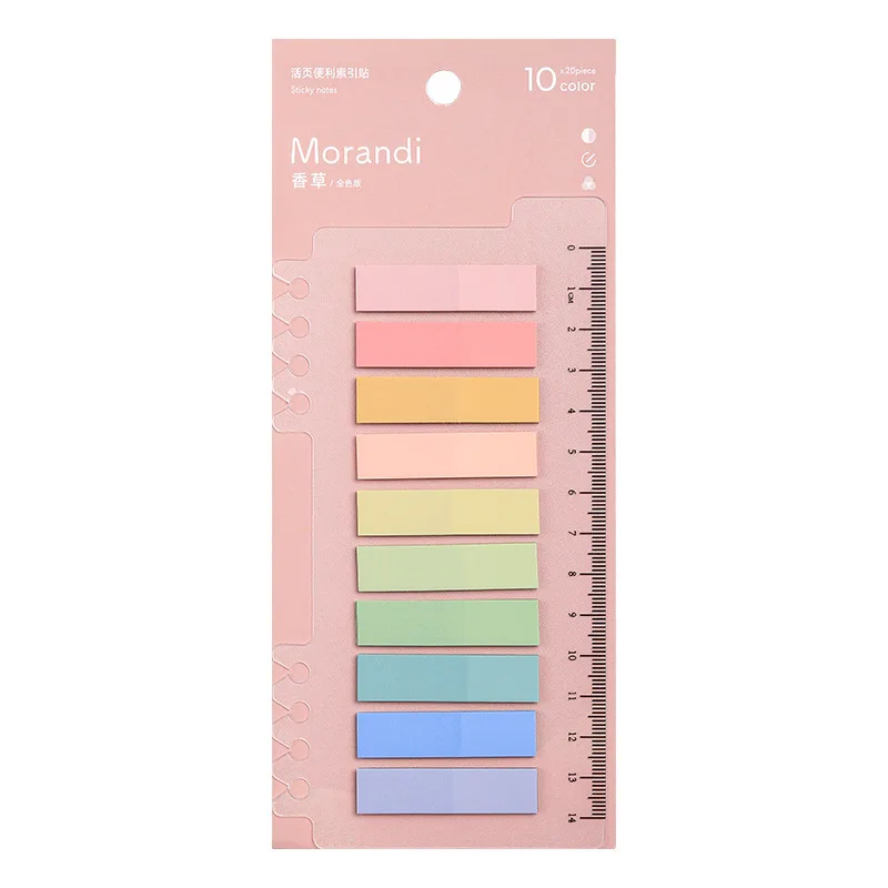 New Arrival Morandi Collor Sticky Notes Memo Pad with Ruler Highlighter Marker Page Flags To Do List Korean Fashion Index Tab
New Arrival Morandi Collor Sticky Notes Memo Pad with Ruler Highlighter Marker Page Flags To Do List Korean Fashion Index Tab