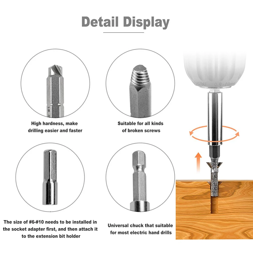 33Pcs Damaged Screw Extractor Stripped Bolt Extractor Kit with Extension Bit Holder and Socket Adapter
33Pcs Damaged Screw Extractor Stripped Bolt Extractor Kit with Extension Bit Holder and Socket Adapter