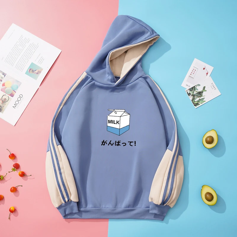 Флисовые толстовки для мужчин Harajuku Забавный топ с принтом «молоко» Толстовка Повседневный свободный контрастный Цвет плетение уличная пар...
Флисовые толстовки для мужчин Harajuku Забавный топ с принтом «молоко» Толстовка Повседневный свободный контрастный Цвет плетение уличная пар...