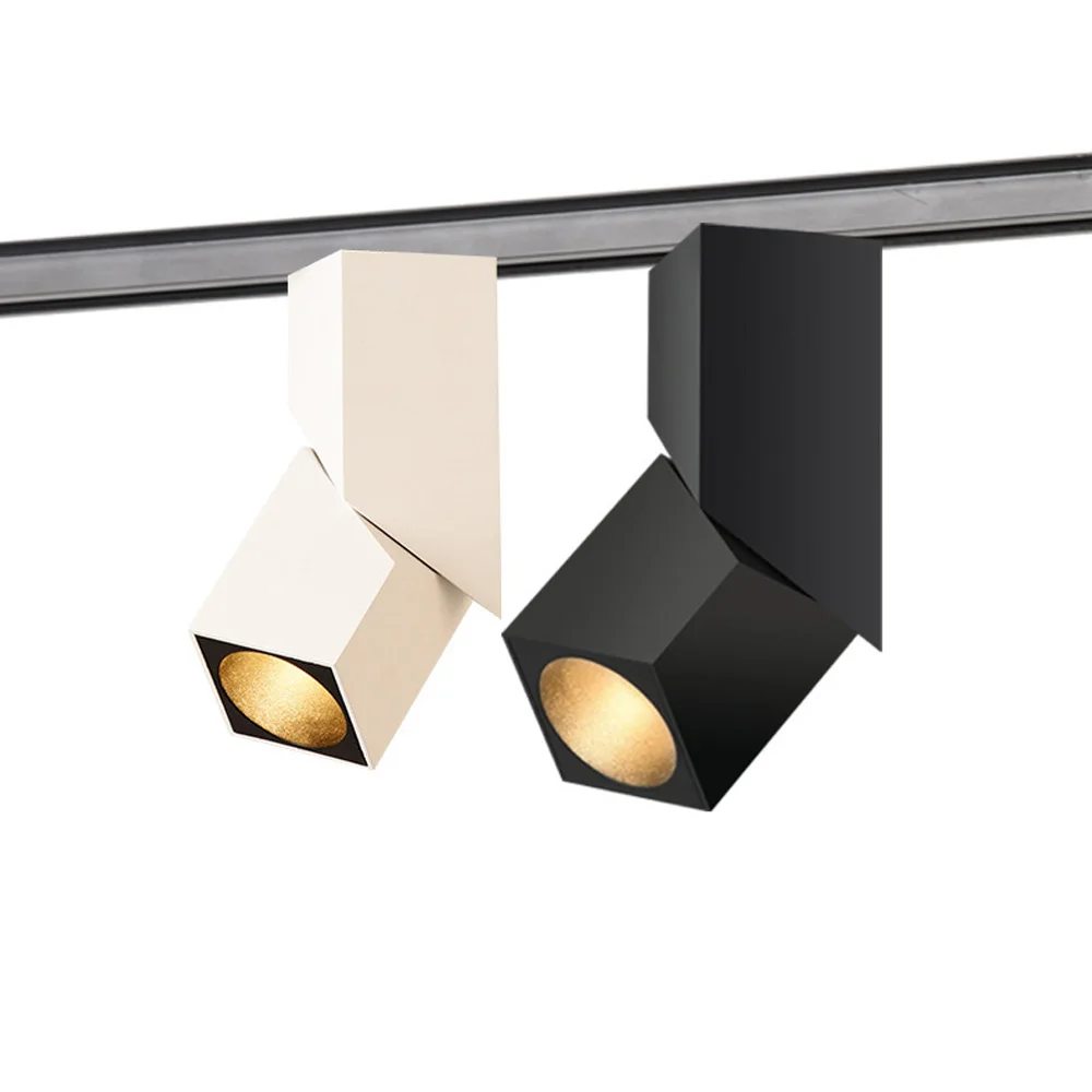 Homluce светодиодный ные светильники 360 произвольные Угловые точечные AC COB Nordic square потолочные трековые домашнее