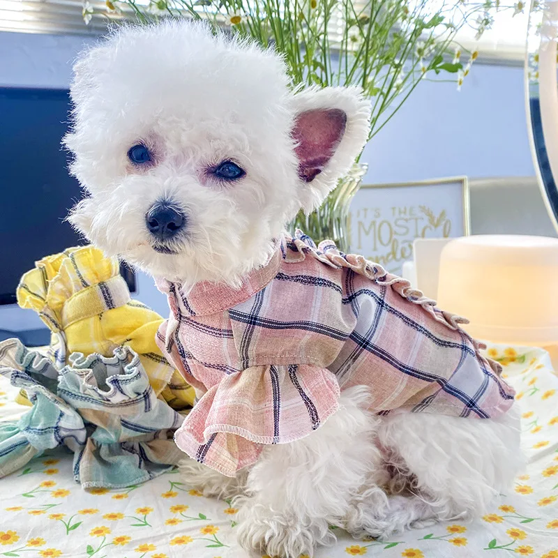 Fashion Pet Shirts Summer Breathable Plaid Pet Dog Clothes for Small Dogs Teddy Bichon Puppy Dog T-Shirt for Dogs Pet Clothing
Fashion Pet Shirts Summer Breathable Plaid Pet Dog Clothes for Small Dogs Teddy Bichon Puppy Dog T-Shirt for Dogs Pet Clothing