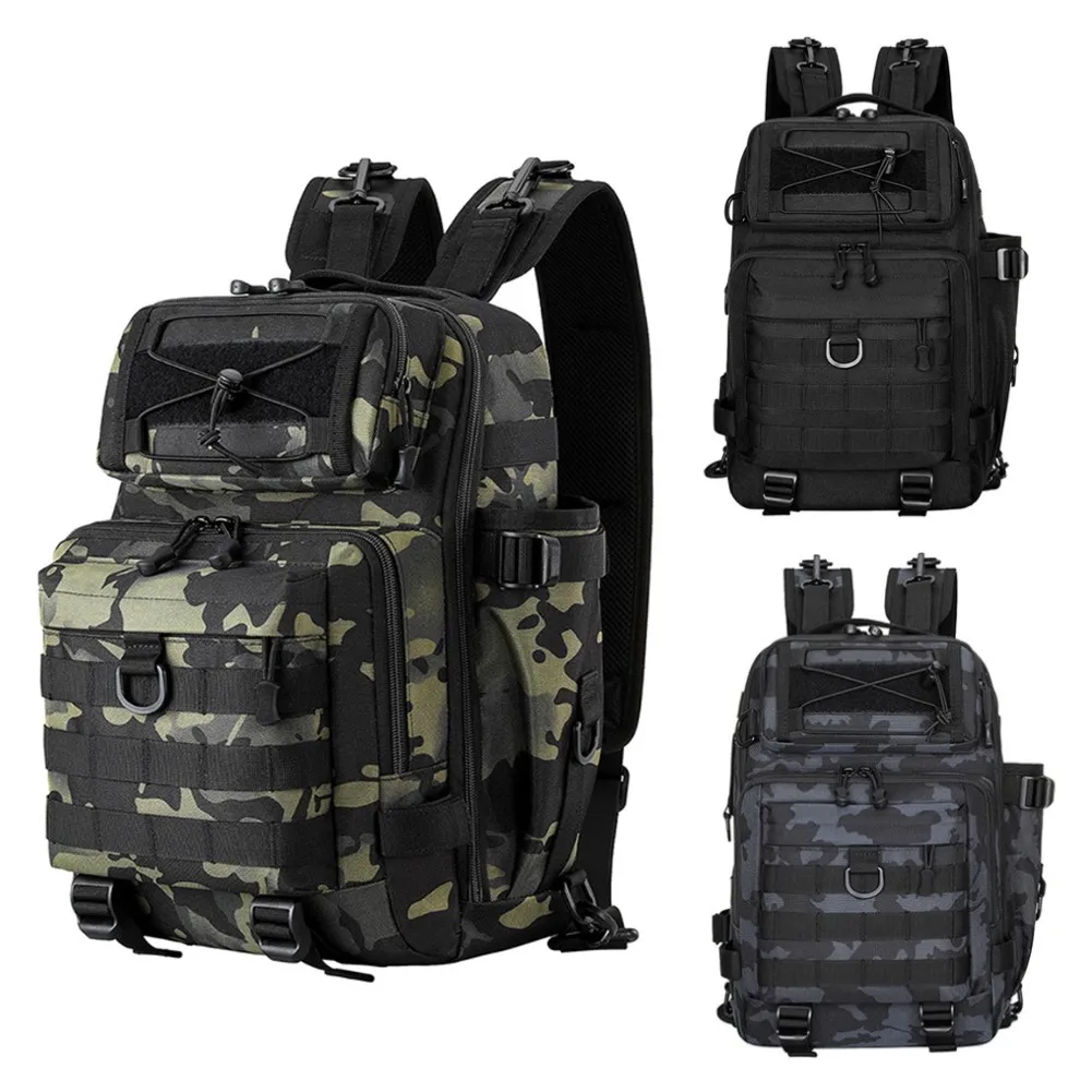 Multifunctional Fishing Tackle Bag Fish Lure Bait Storage Pack Waterproof Tactical Backpack Single Shoulder Military Chest Bag
Multifunctional Fishing Tackle Bag Fish Lure Bait Storage Pack Waterproof Tactical Backpack Single Shoulder Military Chest Bag