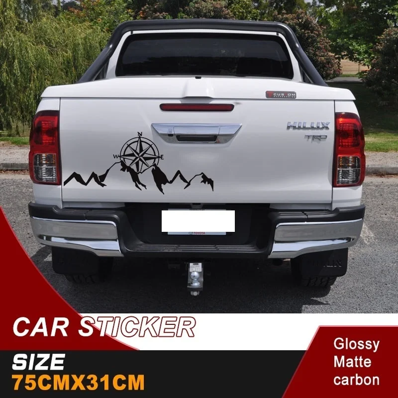 1Pcs off road sticker moutains graphic vinyl compass car stickers for SUV PICKUP door rear window tail door bed box
1Pcs off road sticker moutains graphic vinyl compass car stickers for SUV PICKUP door rear window tail door bed box