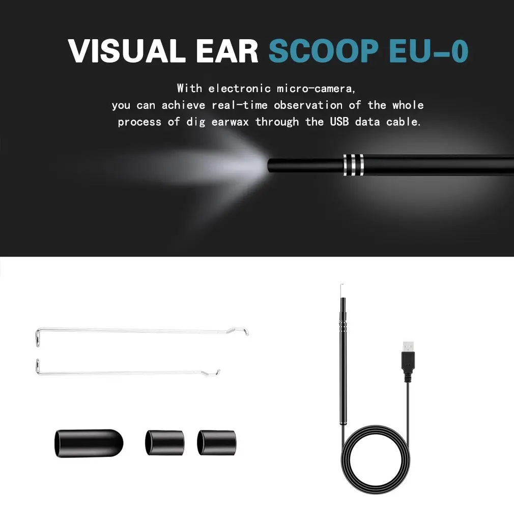 3 in 1 USB Ear Cleaning Endoscope Earpick With Mini Camera HD Earwax Removal support all smartphone systems For Dropshipping
3 in 1 USB Ear Cleaning Endoscope Earpick With Mini Camera HD Earwax Removal support all smartphone systems For Dropshipping