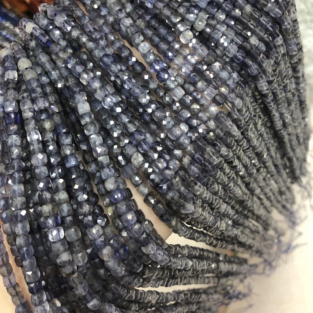 Natural Stone Cordierite Faceted Square Small beads Loosely isolation Bead For Jewelry Making DIY Necklace Bracelet Accessories
Natural Stone Cordierite Faceted Square Small beads Loosely isolation Bead For Jewelry Making DIY Necklace Bracelet Accessories