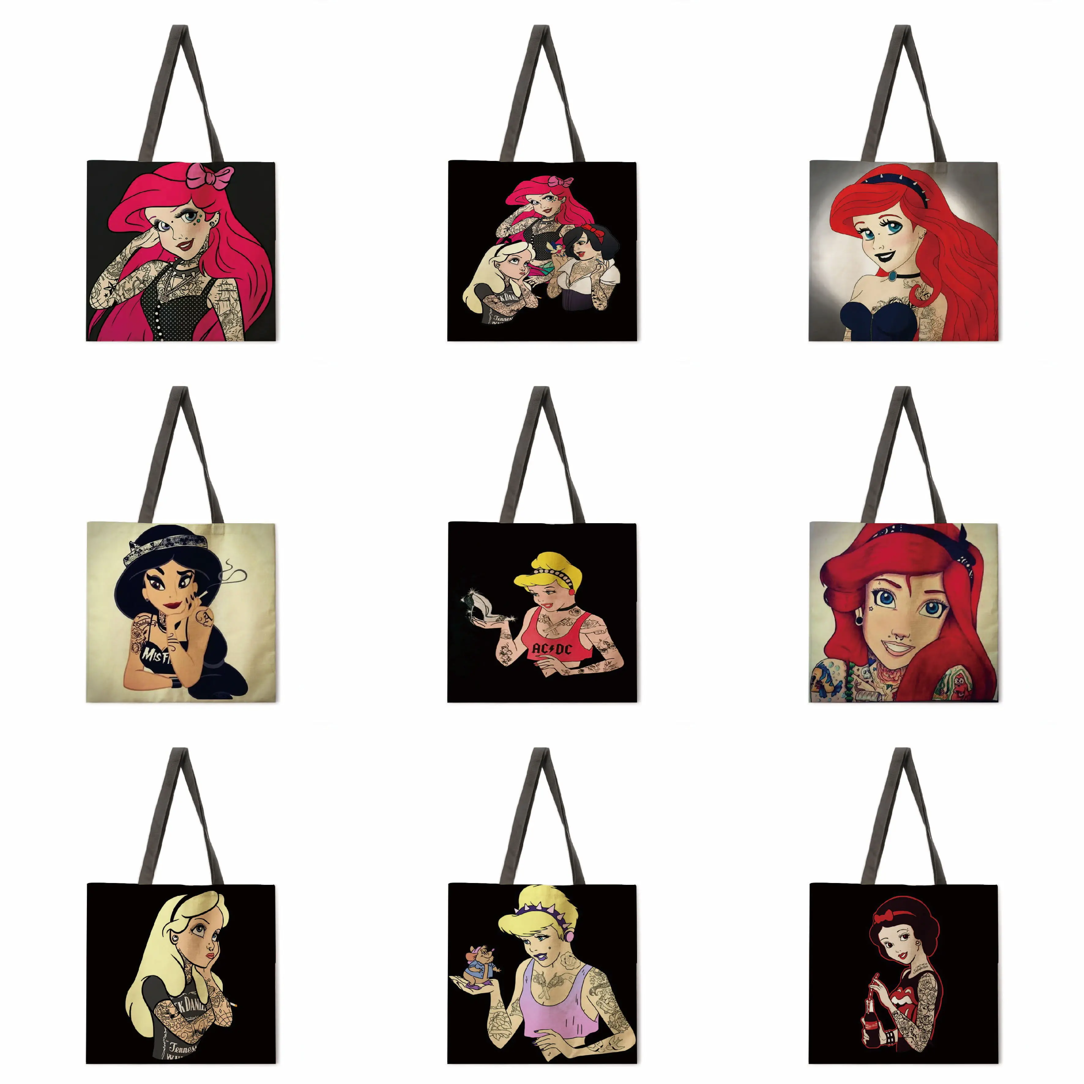 Ladies handbag tattoo princess print bag ladies shoulder bag foldable shopping bag outdoor beach handbag
Ladies handbag tattoo princess print bag ladies shoulder bag foldable shopping bag outdoor beach handbag
