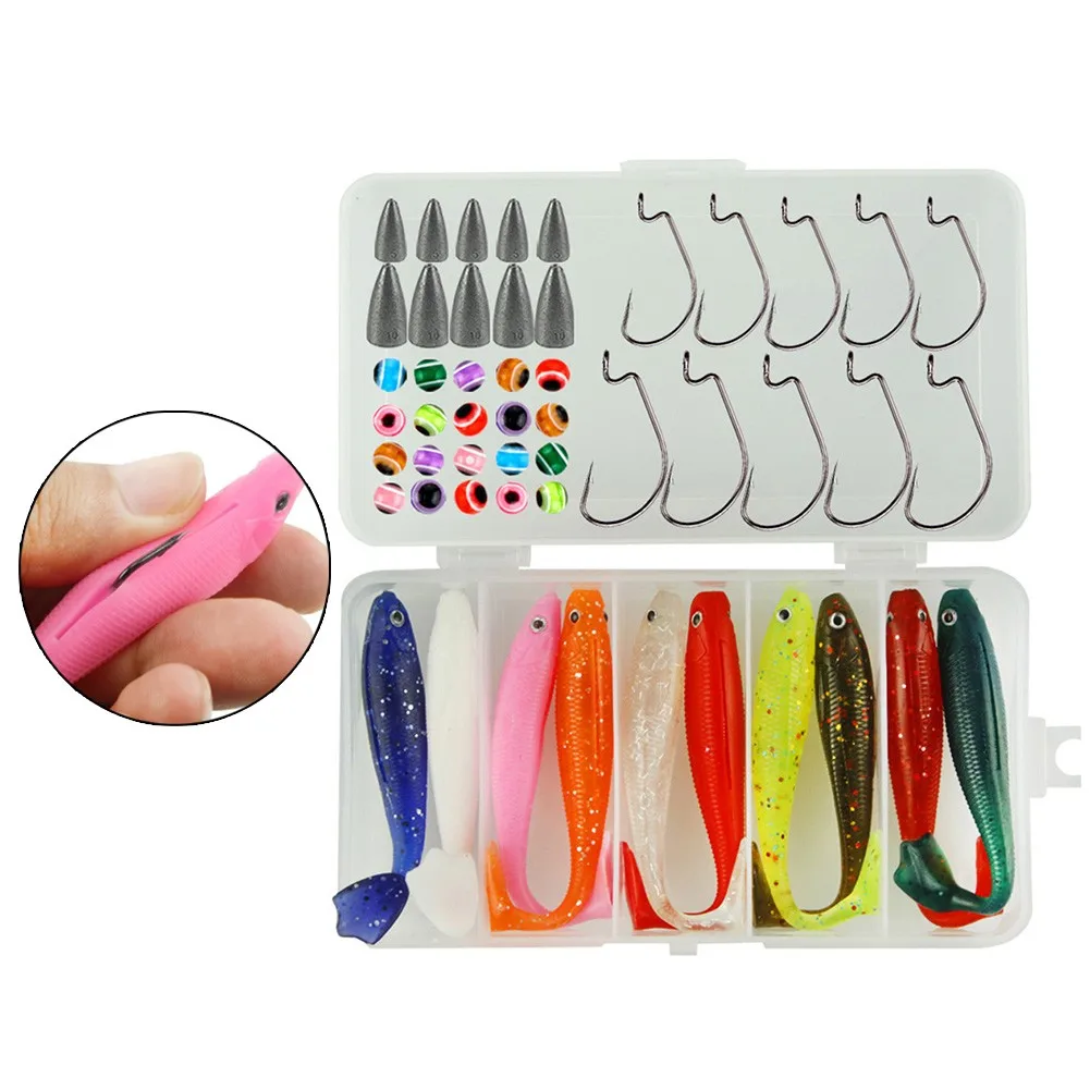 50Pcs/Set Fish Rigs Soft Lures Kit PP Beads Hooks Carp Tackle Box Wobblers Jig Swimbait Artificial Bait Carp Fishing Pesca Iscas
50Pcs/Set Fish Rigs Soft Lures Kit PP Beads Hooks Carp Tackle Box Wobblers Jig Swimbait Artificial Bait Carp Fishing Pesca Iscas