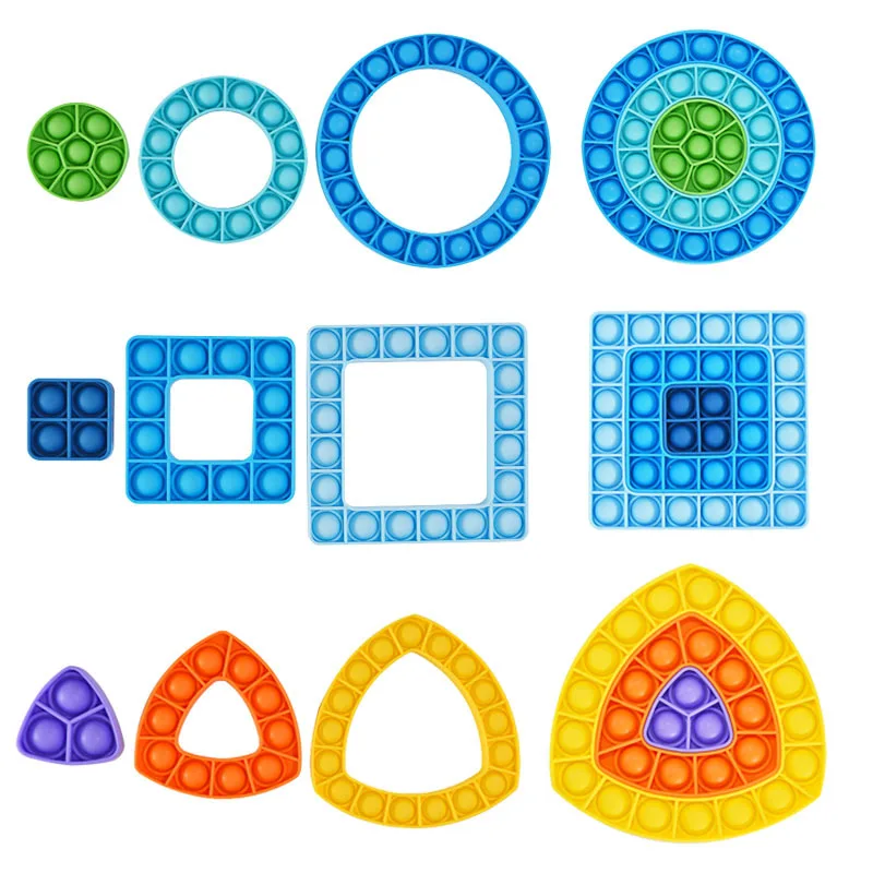 New Pop It Diy Circular Square Triangle Puzzle Fidget Toys Child Desktop Puzzle Toy Simple Dimple Silica Gel Unzip Bubble Popit
New Pop It Diy Circular Square Triangle Puzzle Fidget Toys Child Desktop Puzzle Toy Simple Dimple Silica Gel Unzip Bubble Popit