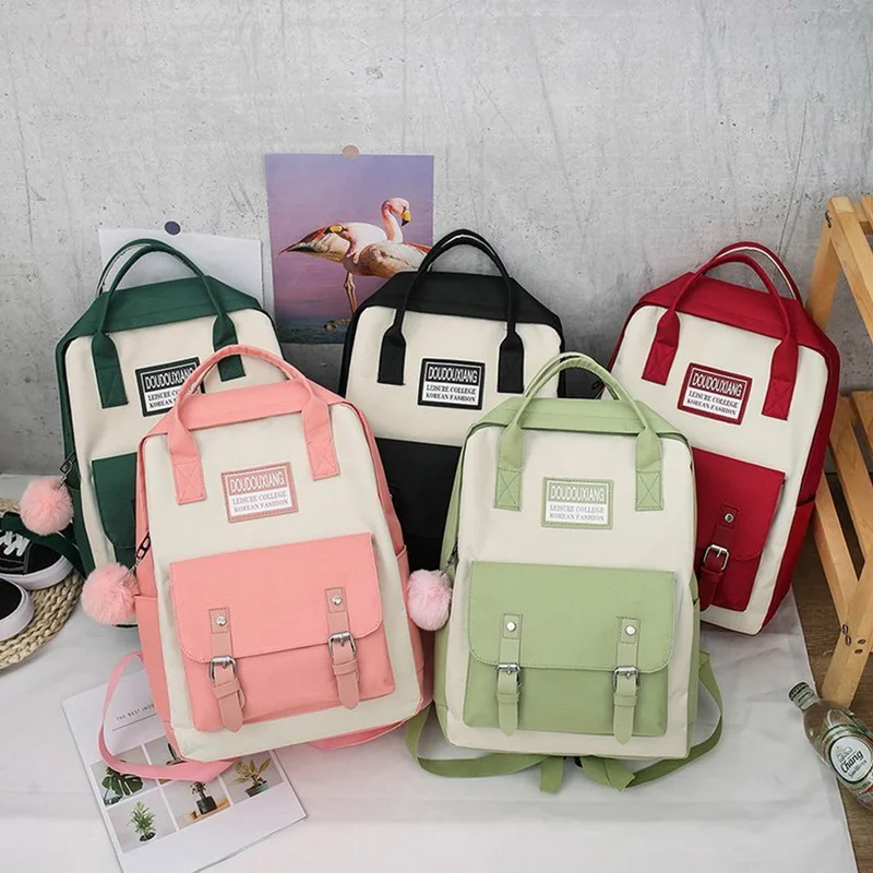 5Pcs Set Harajuku Women Laptop Backpack Canvas School Bags For Teenage Girls Kawaii College Student Kids Book Bag Rucksack 2021
5Pcs Set Harajuku Women Laptop Backpack Canvas School Bags For Teenage Girls Kawaii College Student Kids Book Bag Rucksack 2021