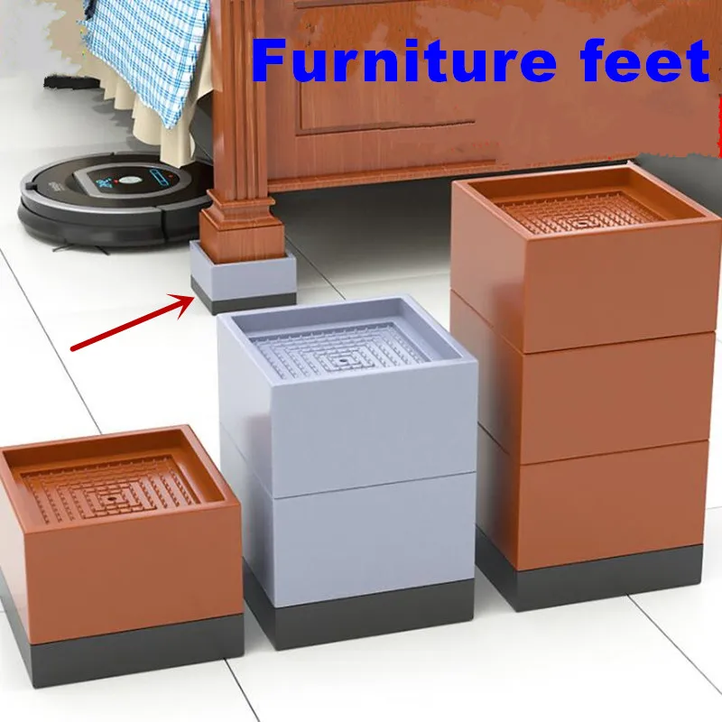 4pcs Furniture Bed Foot Pads Table Table Heightening Rubber Cushion Sofa Bed Legs Floor Protection Anti-slip Mute Mats
4pcs Furniture Bed Foot Pads Table Table Heightening Rubber Cushion Sofa Bed Legs Floor Protection Anti-slip Mute Mats