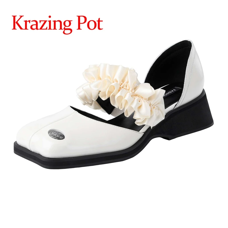Krazing Pot/обувь с квадратным носком на среднем каблуке туфли принцессы на плоской подошве в винтажном стиле звезда Интернета сладкие девочки д...
Krazing Pot/обувь с квадратным носком на среднем каблуке туфли принцессы на плоской подошве в винтажном стиле звезда Интернета сладкие девочки д...
