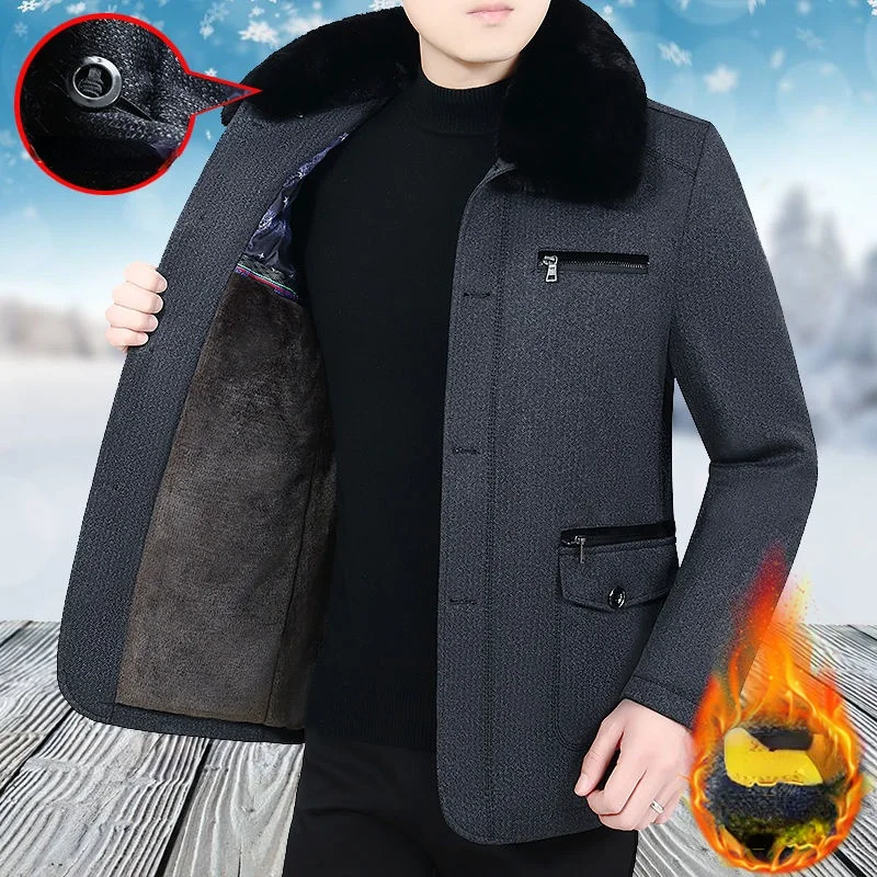 Autumn Winter Men Jacket Turn Down Collar Slim Thick Warm Coat Casual Thicken Overcoat Male Jackets Mens Brand Clothing Y295
Autumn Winter Men Jacket Turn Down Collar Slim Thick Warm Coat Casual Thicken Overcoat Male Jackets Mens Brand Clothing Y295
