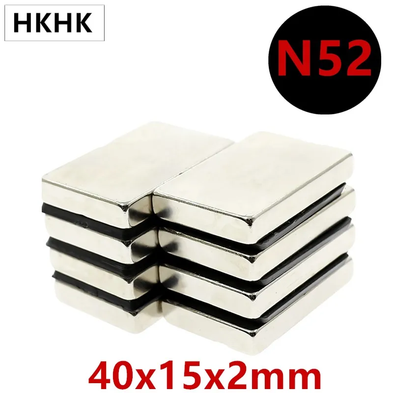 10/20P N52 40x15x2 mm Super Strong Sheet Rare Earth Magnet Thickness 2mm Block Rectangular Neodymium Magnets 40mm x 15mm x 2mm
10/20P N52 40x15x2 mm Super Strong Sheet Rare Earth Magnet Thickness 2mm Block Rectangular Neodymium Magnets 40mm x 15mm x 2mm