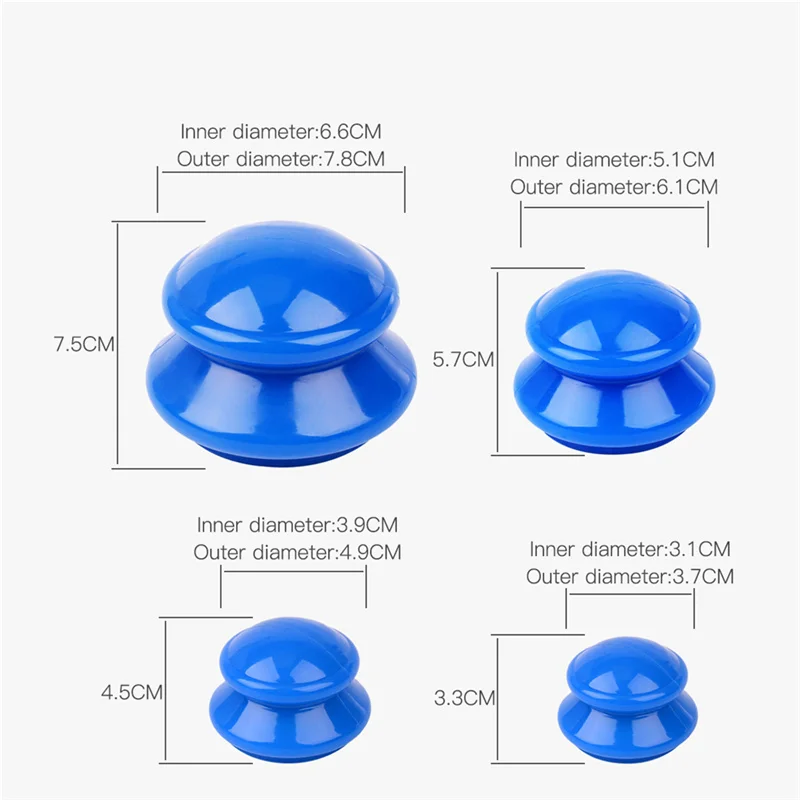 1set/4pcs Vacuum Cupping Device Suction Cups Medical Sucker Neck Face Body Massage Magnetic Silicone Cupping Cups
1set/4pcs Vacuum Cupping Device Suction Cups Medical Sucker Neck Face Body Massage Magnetic Silicone Cupping Cups