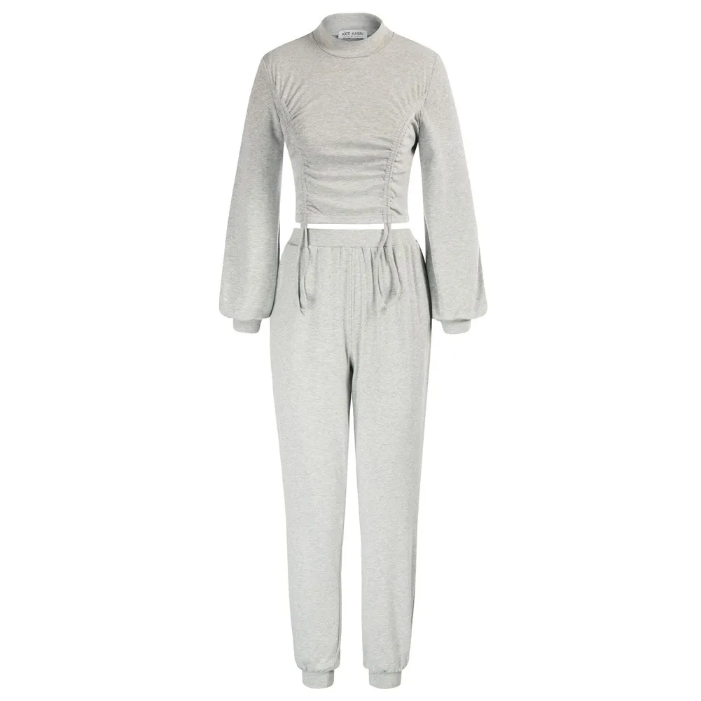 KK Women 2pcs Set Casual Outfits Long Sleeve Ruched Tops+Elastic Waist Pants Long Sleeve Half High Neck Tops
KK Women 2pcs Set Casual Outfits Long Sleeve Ruched Tops+Elastic Waist Pants Long Sleeve Half High Neck Tops