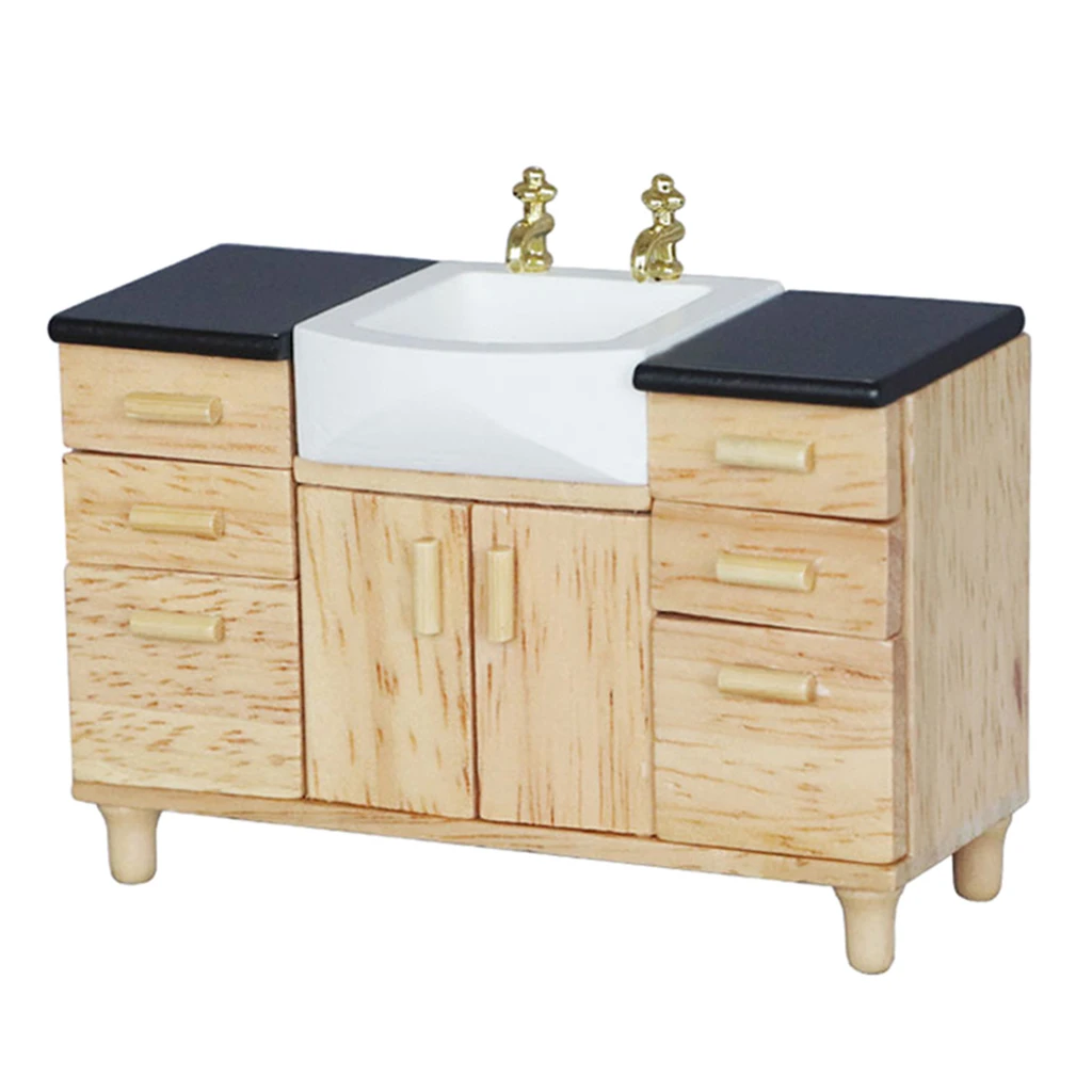 Dollhouse Modern Vanity Sink Unit Wooden Bathroom Furniture Miniature Basin Cabinet
Dollhouse Modern Vanity Sink Unit Wooden Bathroom Furniture Miniature Basin Cabinet