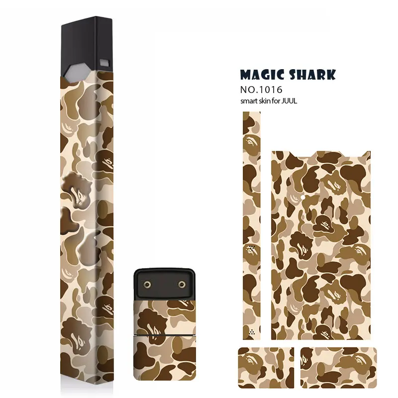 Magic Shark 2019 Fashion 2.5D Stereo Painting Electronic Cigarette Sticker for Juul Printing Label Film Sticker Case for Juul
Magic Shark 2019 Fashion 2.5D Stereo Painting Electronic Cigarette Sticker for Juul Printing Label Film Sticker Case for Juul