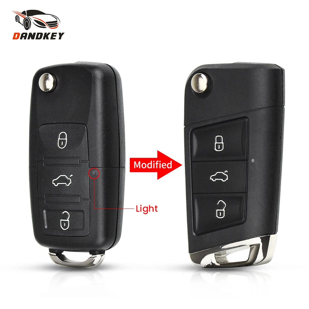 Dandkey 10pcs Modified Flip Remote Key Shell For Volkswagen VW Polo Passat B5 Golf MK5 Beetle 3 Buttons Replacement Car Key
Dandkey 10pcs Modified Flip Remote Key Shell For Volkswagen VW Polo Passat B5 Golf MK5 Beetle 3 Buttons Replacement Car Key