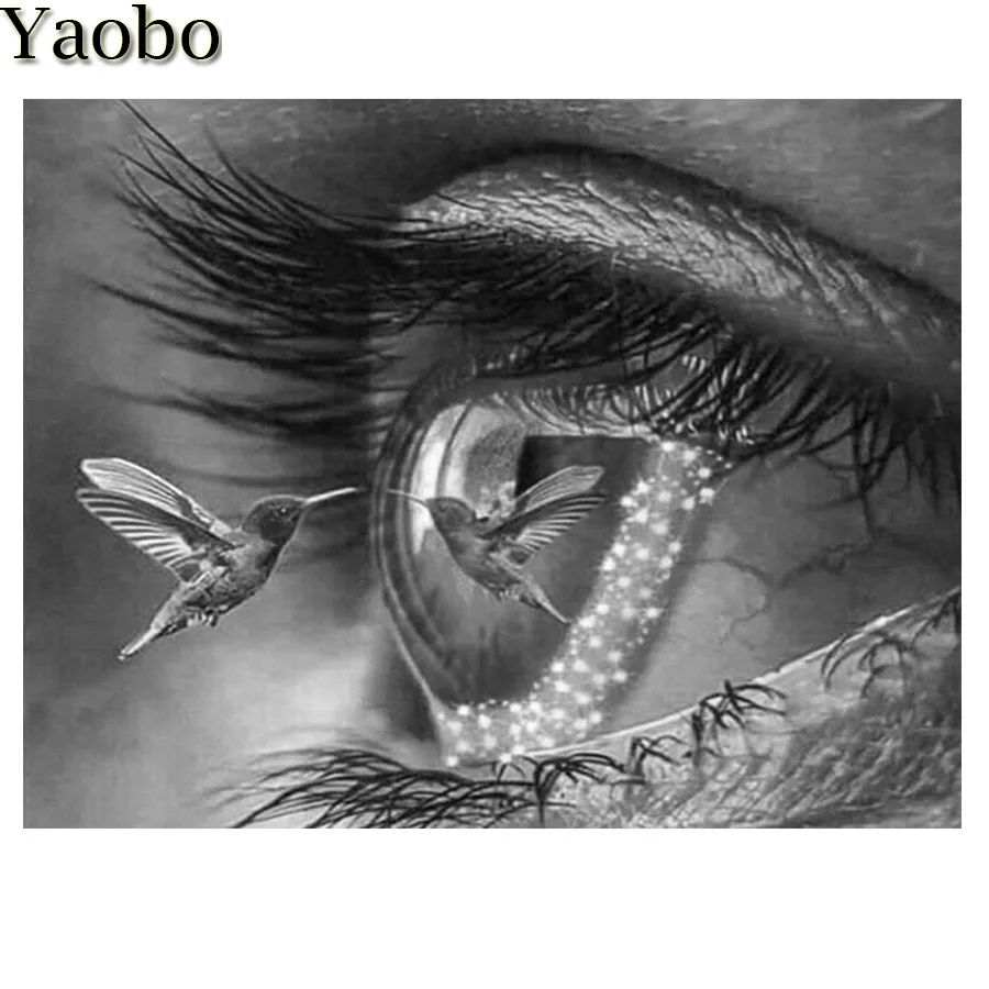 5D Diamond Painting Eye humming bird pattern Daimond Embroidery Cross Stitch Kit Black and white Mosaic Rhinestone decoration
5D Diamond Painting Eye humming bird pattern Daimond Embroidery Cross Stitch Kit Black and white Mosaic Rhinestone decoration
