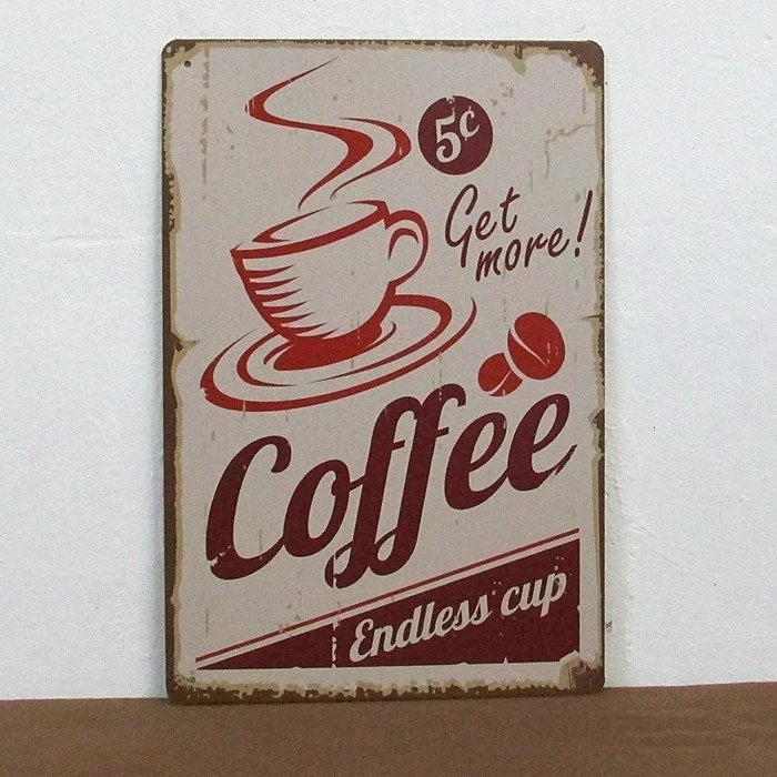 Получите больше картин coffee надпись-бесконечная чашка Art Настенный декор картины