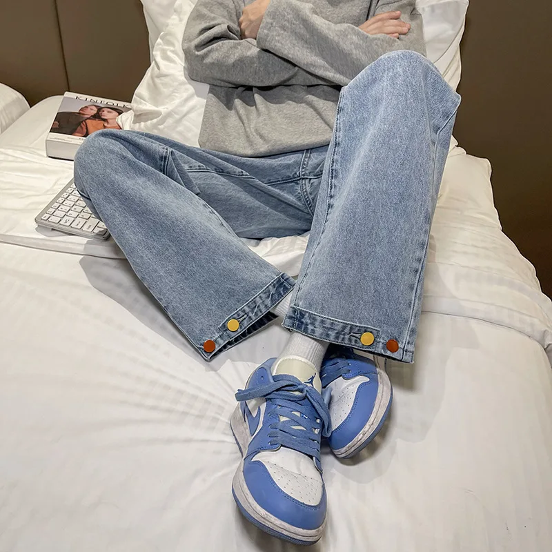 Men's Black Jeans Men's Summer Trend Ins Hong Kong Style Loose Straight Wild Wide-Leg Daddy Trousers
Men's Black Jeans Men's Summer Trend Ins Hong Kong Style Loose Straight Wild Wide-Leg Daddy Trousers