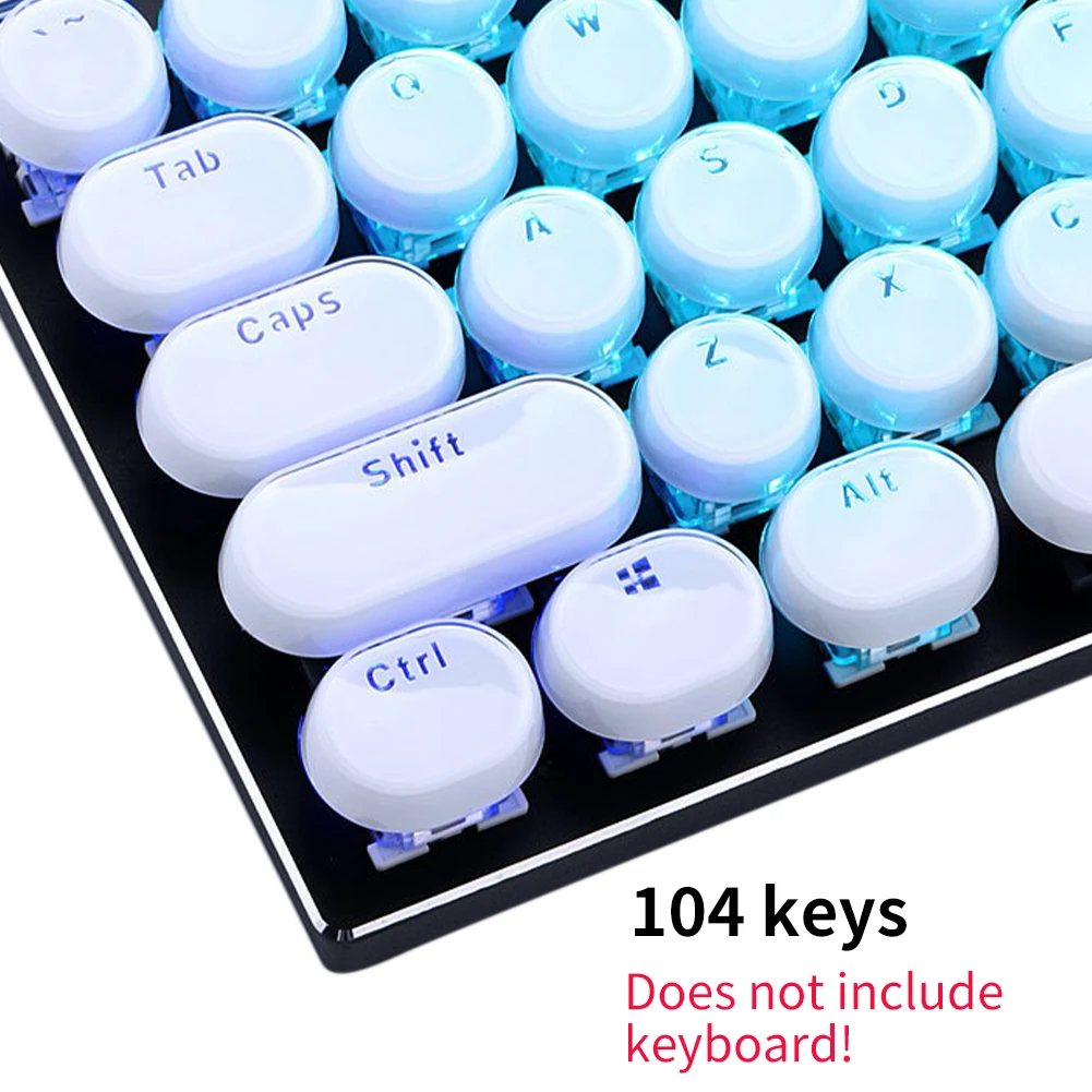 104 Keys Office Mechanical Keyboard Translucent Fashion Home Retro Backlit Durable Keycap Replacement Computer Accessories
104 Keys Office Mechanical Keyboard Translucent Fashion Home Retro Backlit Durable Keycap Replacement Computer Accessories