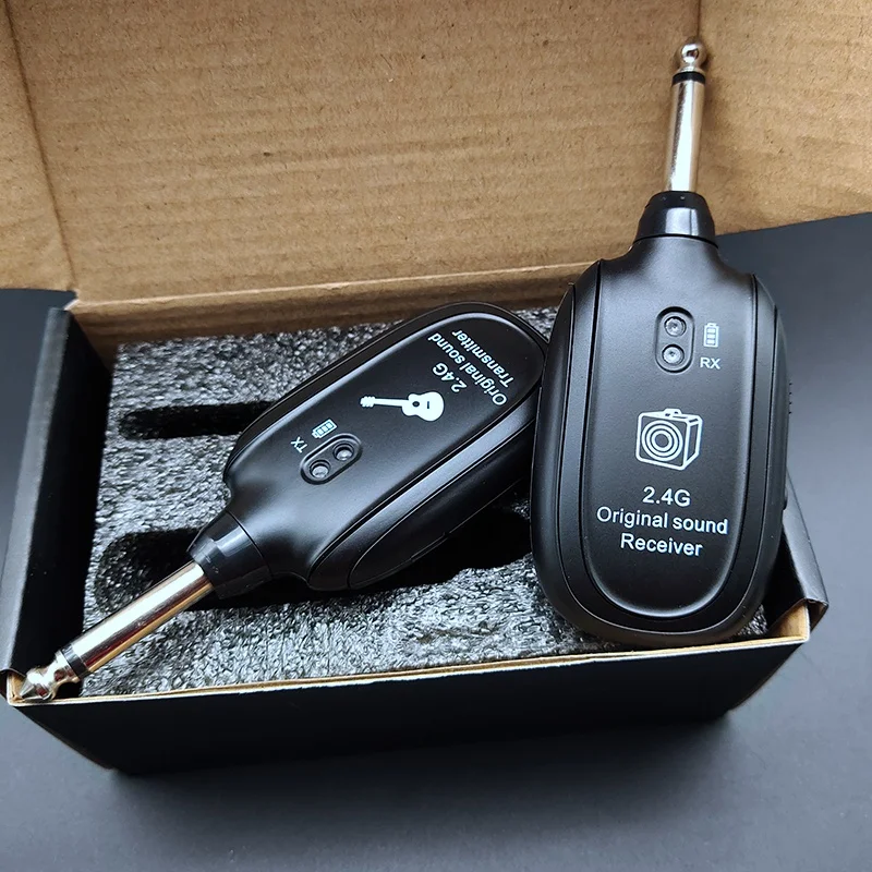 2.4G UHF Wireless Guitar System Transmitter Receiver 50M Built-in Rechargeable Wireless Guitar Transmitter
2.4G UHF Wireless Guitar System Transmitter Receiver 50M Built-in Rechargeable Wireless Guitar Transmitter