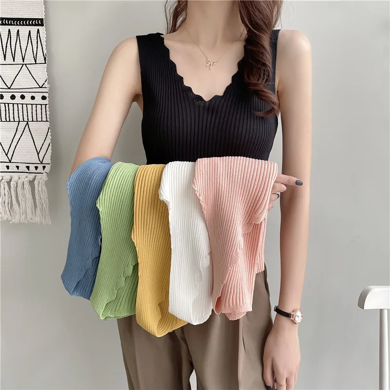 2021 New Korean Small Strap Sweater Vest Sleeveless Female Wear Tide In Summer Suit Top Design
2021 New Korean Small Strap Sweater Vest Sleeveless Female Wear Tide In Summer Suit Top Design