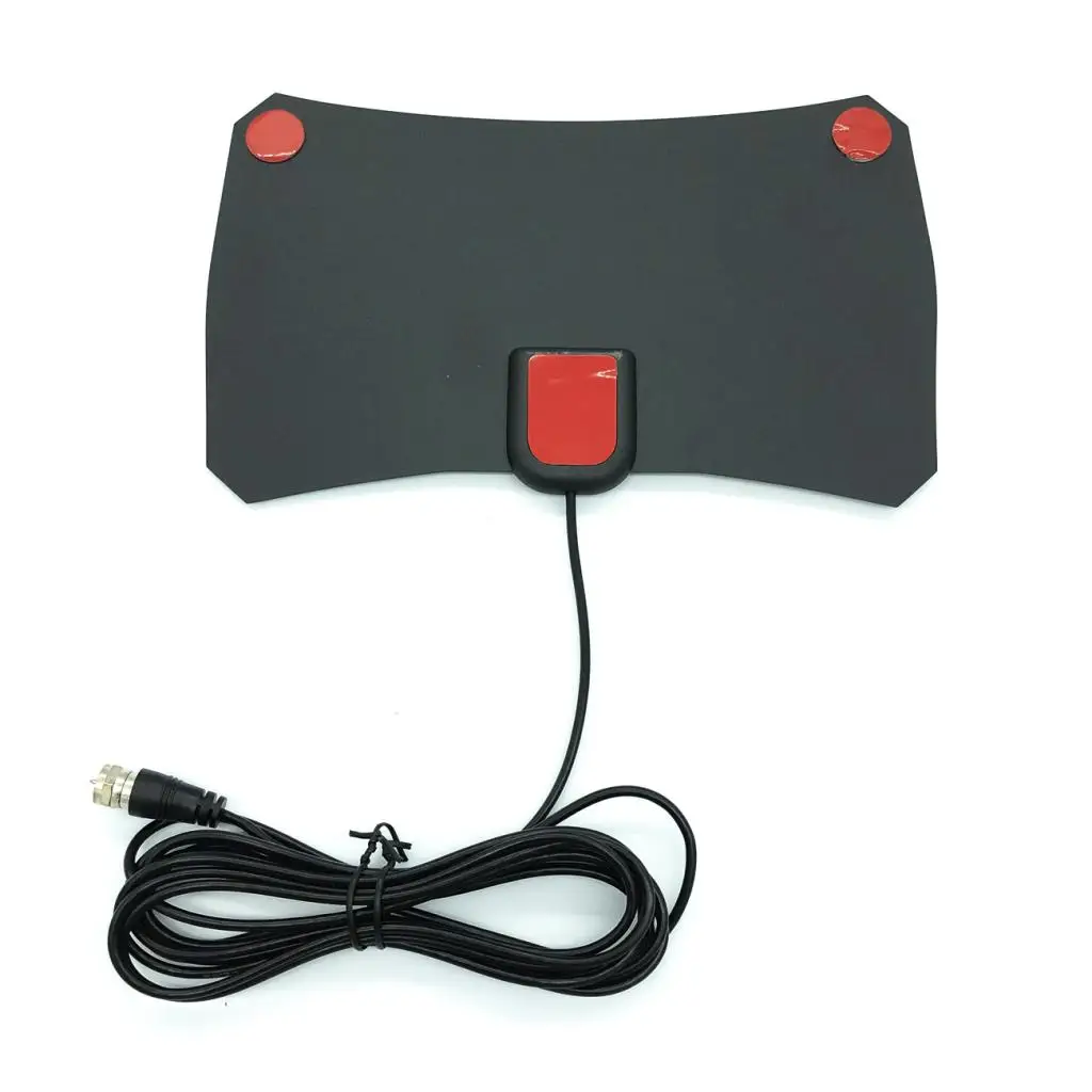 HD Digital Indoor TV HDTV Antenna For VHF UHF DVB ATSC Signal With Converter