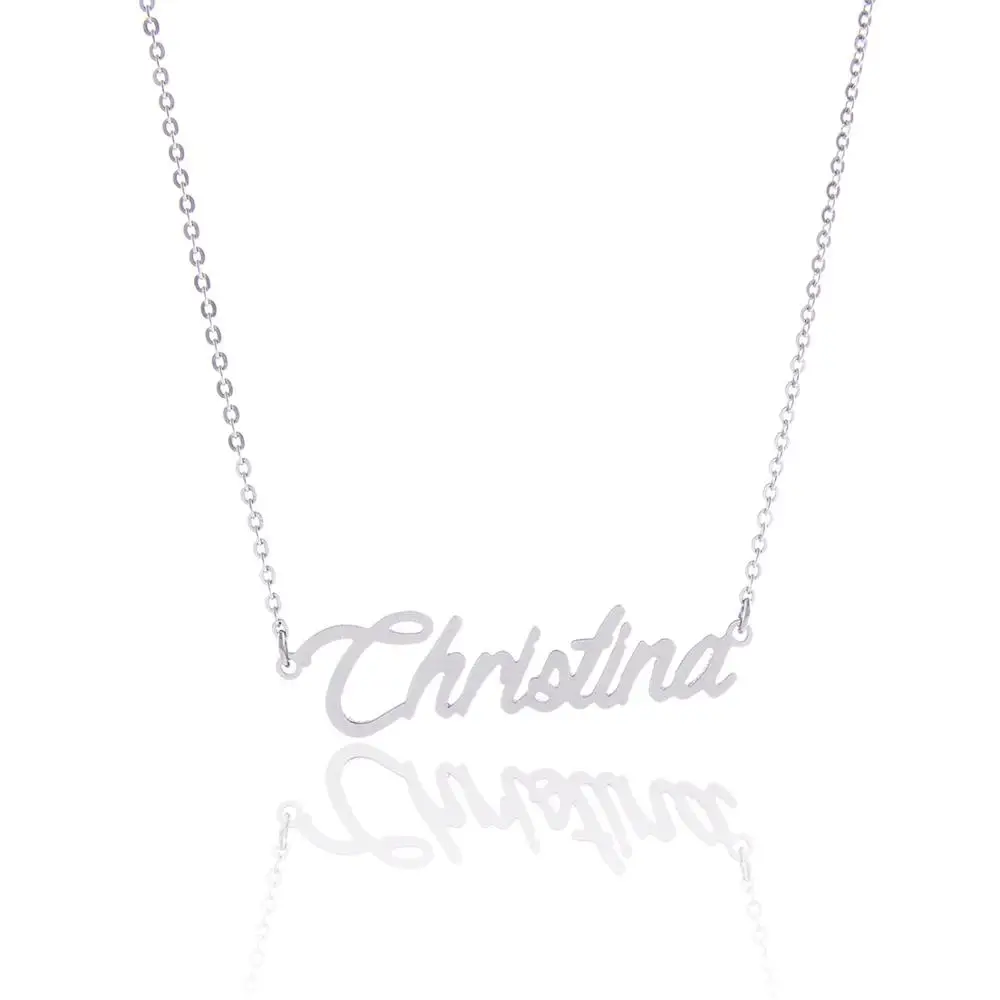 Customized Necklace Stainless Steel Necklace Nameplate Choker Pendant English Name Jewelry Necklace 45 Fonts AAA Quality
Customized Necklace Stainless Steel Necklace Nameplate Choker Pendant English Name Jewelry Necklace 45 Fonts AAA Quality