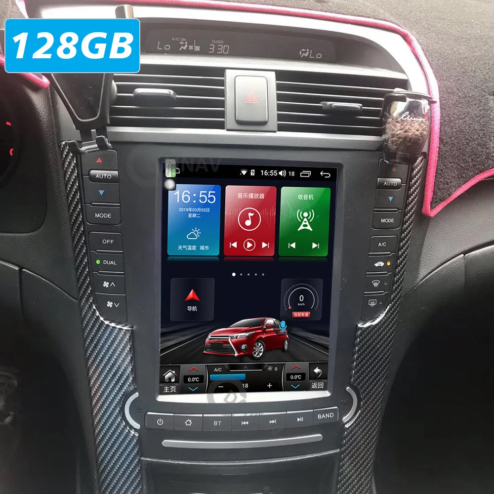 Автомобильный радиоприемник Android10.0 2 Din GPS навигация для Honda acura TL 2004 2008
