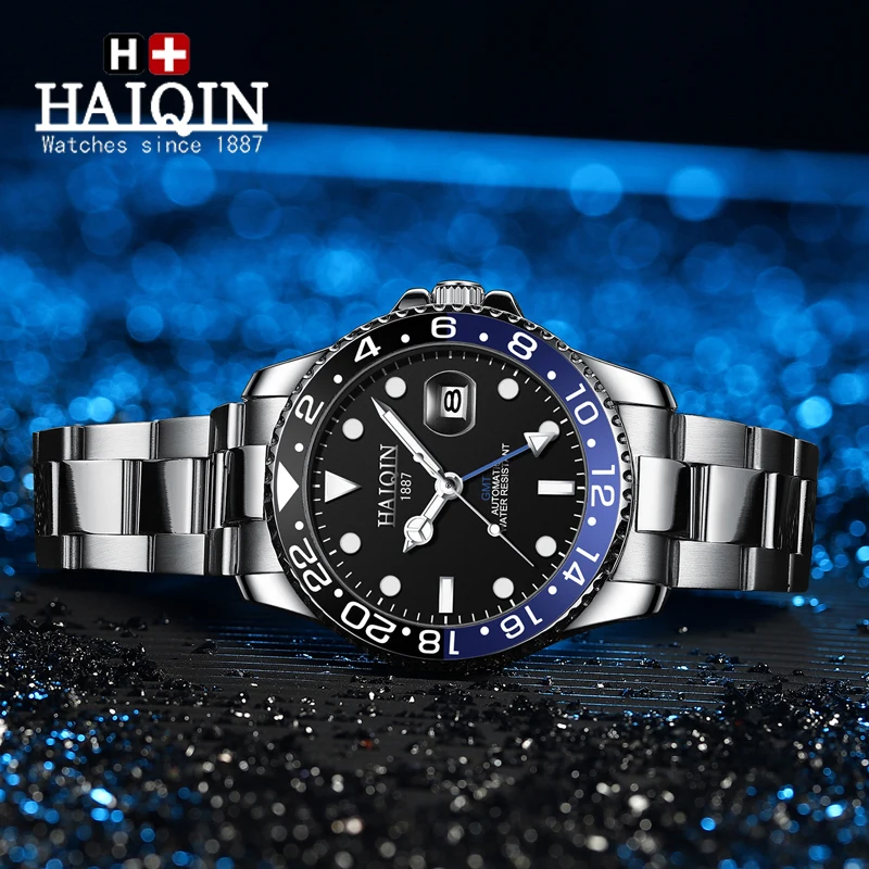 Часы наручные HAIQIN мужские с керамическим ремешком, дизайнерские механические водонепроницаемые деловые автоматические 
Часы наручные HAIQIN мужские с керамическим ремешком, дизайнерские механические водонепроницаемые деловые автоматические