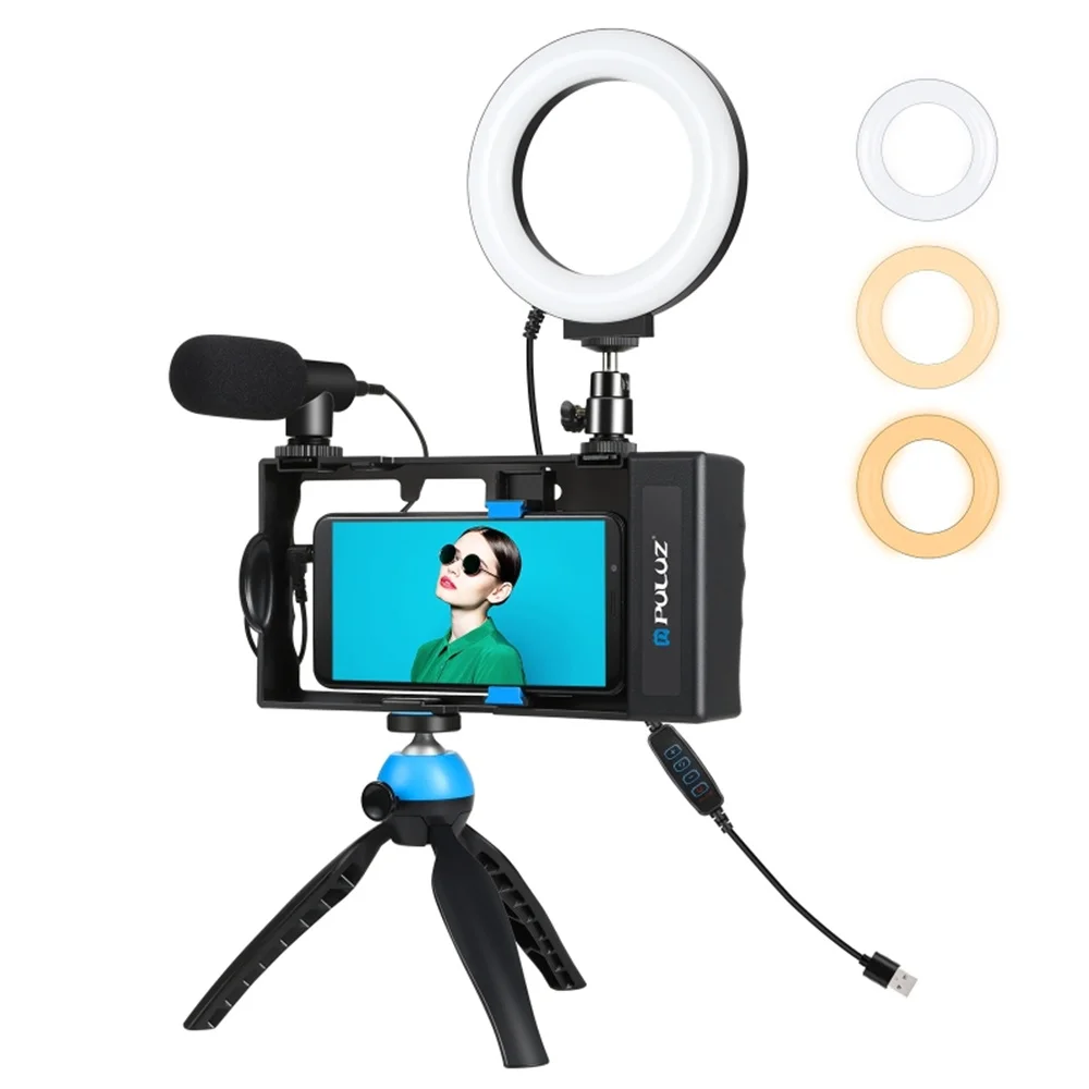 2021 New 4 in 1 Bluetooth Handheld Vlog Live Broadcast Kits Video Camera Cage Handheld Stabilizer Filmmaking Rig For SmartPhone
2021 New 4 in 1 Bluetooth Handheld Vlog Live Broadcast Kits Video Camera Cage Handheld Stabilizer Filmmaking Rig For SmartPhone
