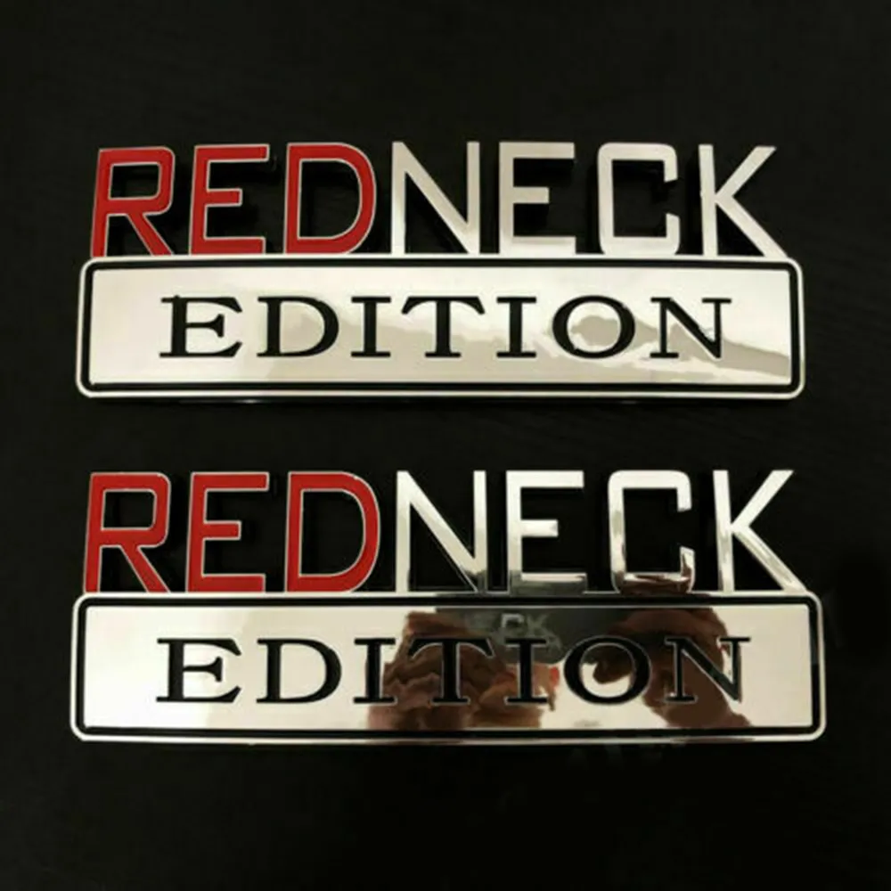 Truck Emblem Badge Zinc Alloy Stickers 2PCS 3D Car FOR Ford Jeep REDNECK EDITION
Truck Emblem Badge Zinc Alloy Stickers 2PCS 3D Car FOR Ford Jeep REDNECK EDITION
